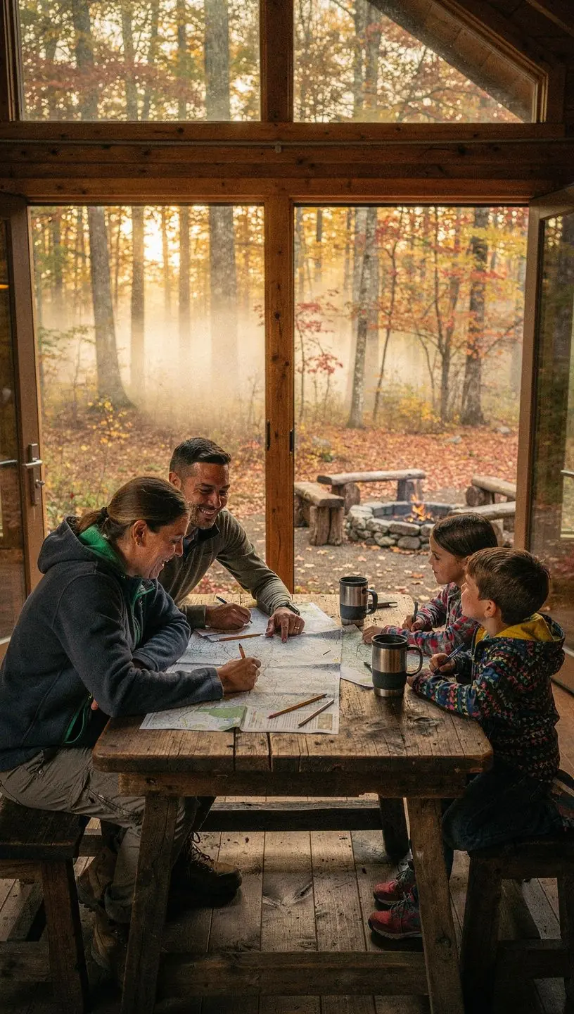 Автомобиль на фоне красивого побережья, готовый к путешествию.